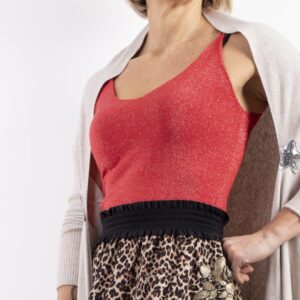 canotta lurex rossa