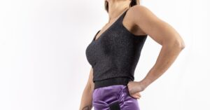 canotta lurex nera