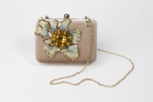 Borsa pochette Clutch cipria