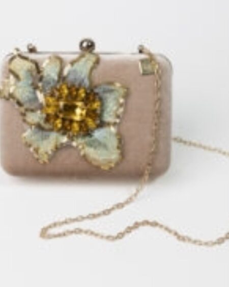 Borsa pochette Clutch cipria