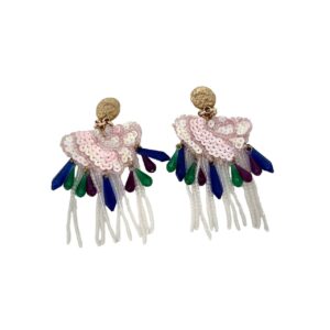 Orecchini pink paillettes