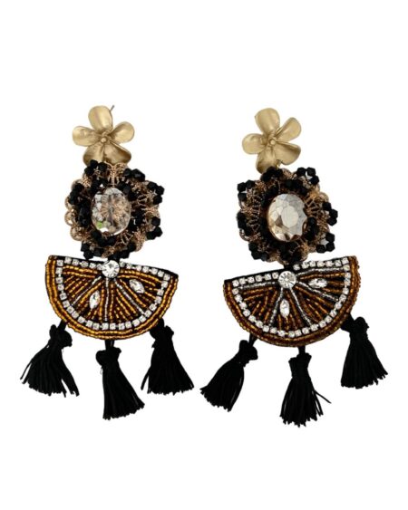 Orecchini arancia con nappe