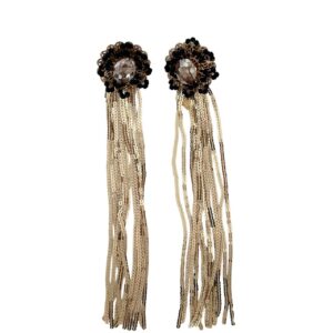 Orecchino gold paillettes