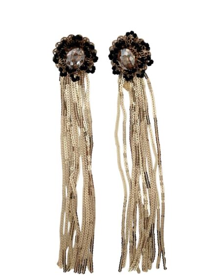 Orecchino gold paillettes