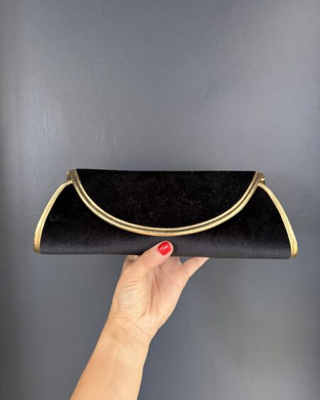 Rollbag in velluto nero