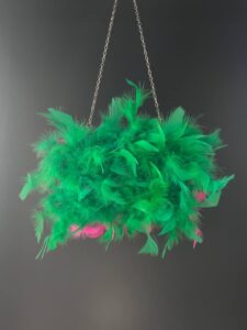 Borsa pochette Clutch verde