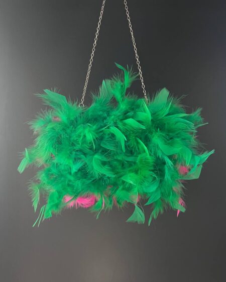 Borsa pochette Clutch verde
