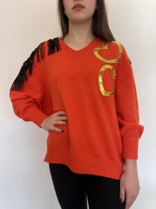 Maglione Gold Heart