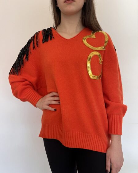 Maglione Gold Heart