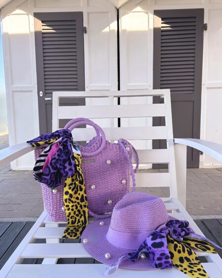 Combo Lilac cappello e borsa