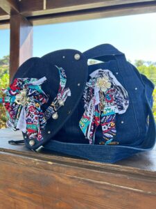 Combo tote bag borsa e cappello