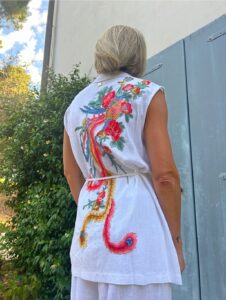 Giacca gilet in lino
