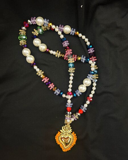 Collana Sacro Cuore swarovsky