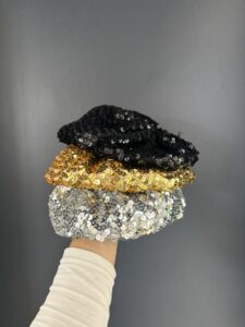 Cappello basco paillettes