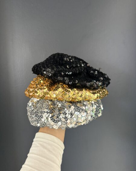 Cappello basco paillettes