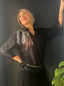 Camicia Sporty lurex