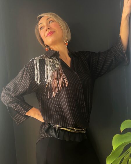 Camicia Sporty lurex