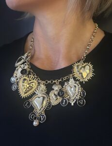 Collana Simple sacro cuore oro