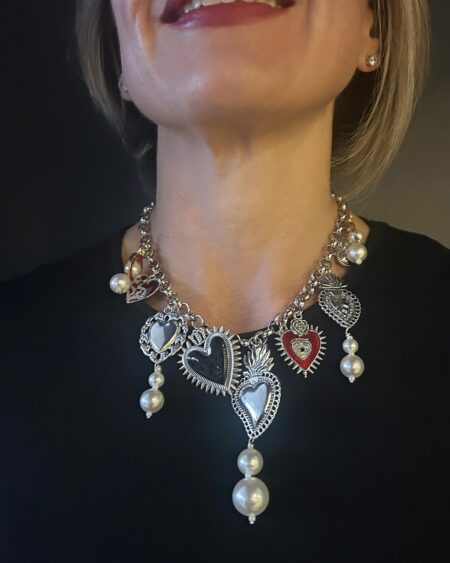 Collana Simple sacro cuore argento