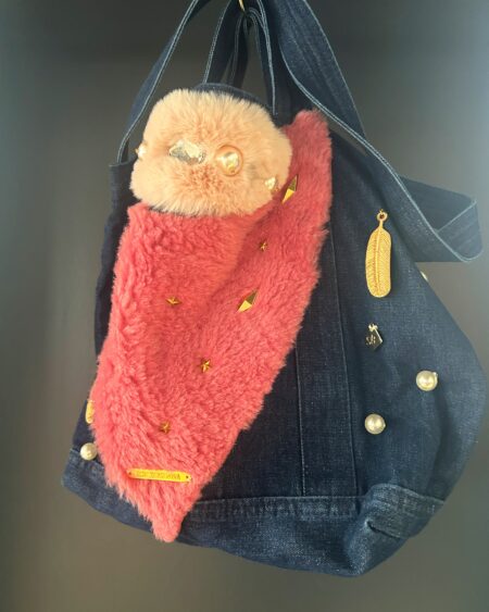 Borsa Crazy Fur blu
