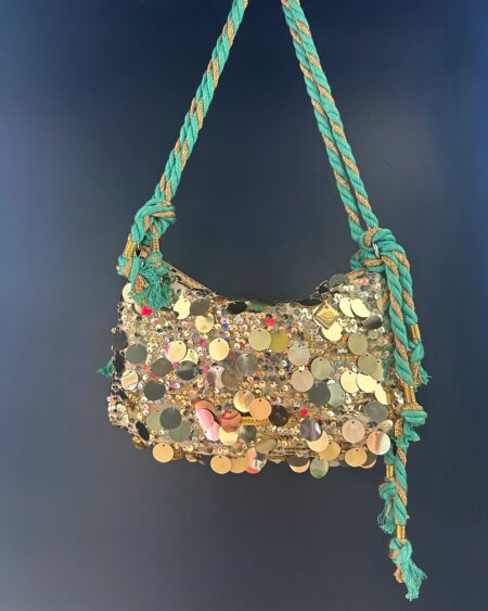 Borsa pochette paillettes Malibu