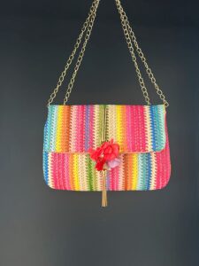 Borsa pochette rainbow
