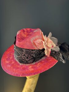 Cappello pink flower (3)