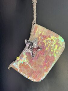Pochette paillettes mono-star