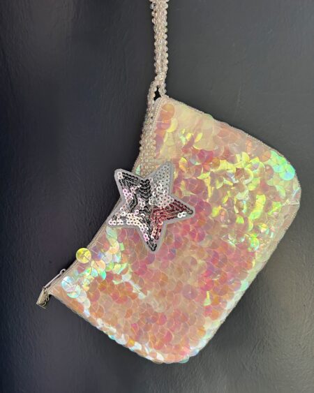 Pochette paillettes mono-star