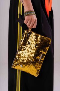 Borsa pochette paillettes Hawaii