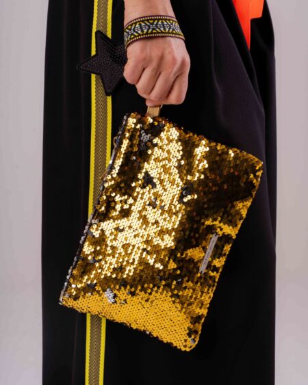 Borsa pochette paillettes Hawaii