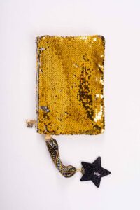 borsa paillette oro