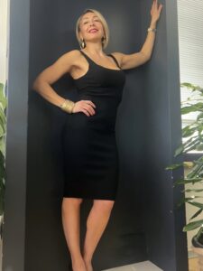 Vestito Stretch Black Elegance