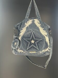 borsa jeans blu star