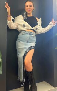 Gonna jeans asimmetrica KOS