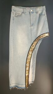 Gonna jeans asimmetrica (3)