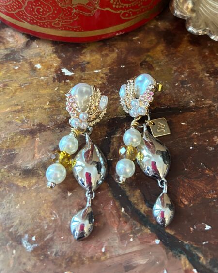 Orecchini oro e perle