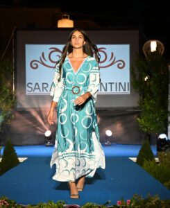 Vestito blue Circles
