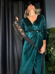 abito smeraldo scollatura