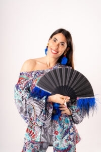 Ventaglio elegante nero