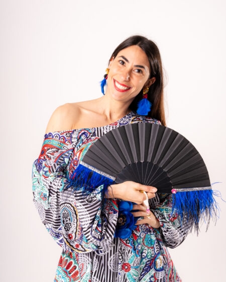 Ventaglio elegante nero