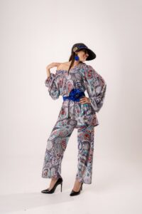 Completo Donna Elegante Paisley