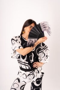 Ventaglio elegante nero