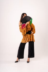 ventaglio verde fucsia