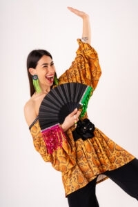 ventaglio verde fucsia