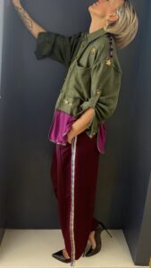 fronte pantalone burgundy