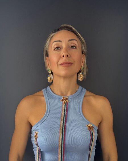 Orecchini Pendenti Sole e Foglie Oro con Cristallo Verde Smeraldo e Perle Barocche