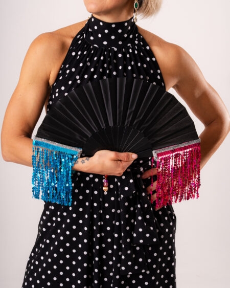 Ventaglio elegante nero
